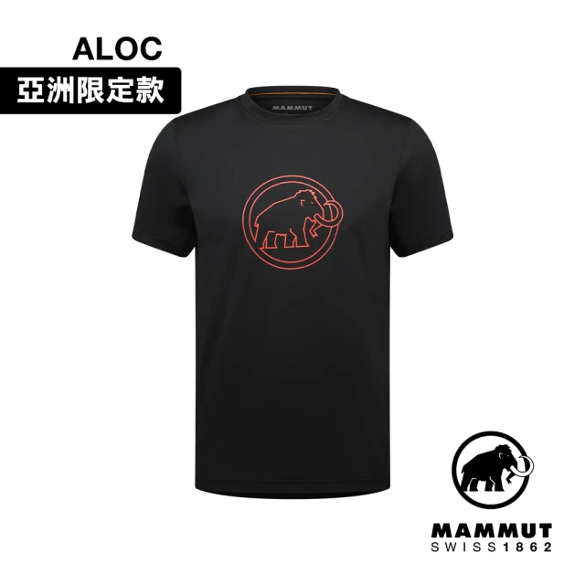 【Mammut 長毛象】QD Logo Print T-Shirt AF Men 快乾LOGO短袖T恤 男款 黑PRT4 #1017-02012-00413