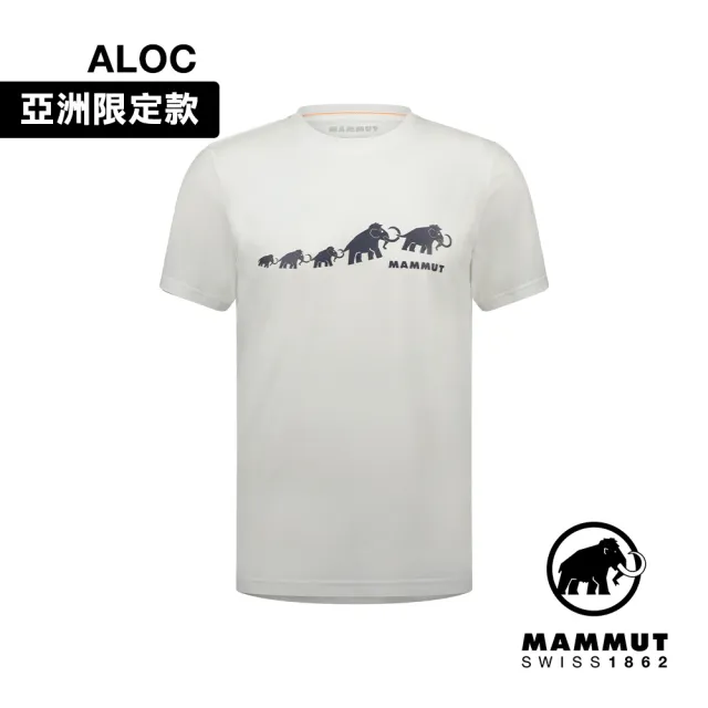 【Mammut 長毛象】QD Logo Print T-Shirt AF Men 快乾LOGO短袖T恤 男款 白PRT3 #1017-02012-00473