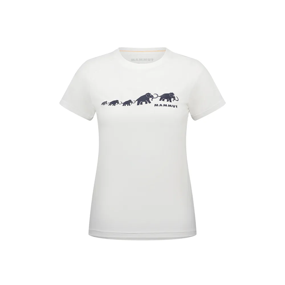 【Mammut 長毛象】QD Logo Print T-Shirt AF Women 快乾LOGO短袖T恤 女款 白PRT3 #1017-02022-00473