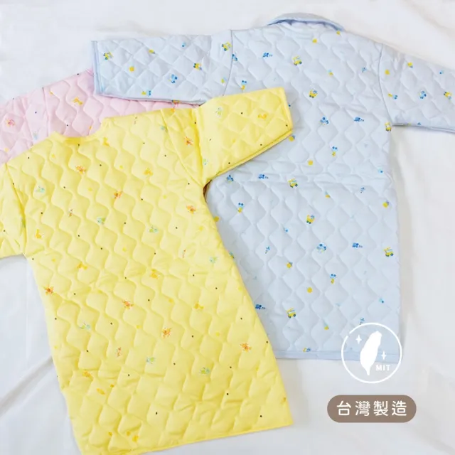 【Oluna 歐露娜】雙園小童暖長袖睡袍 26號 寶寶睡袍 寶寶和服 寶寶防踢被 幼童睡袍 兒童睡袍