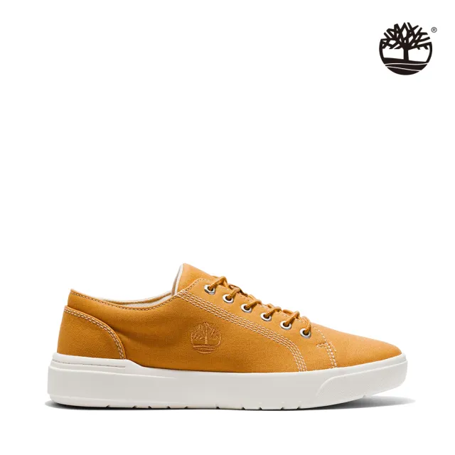 【Timberland】男款小麥色帆布休閒鞋(A5P48763)
