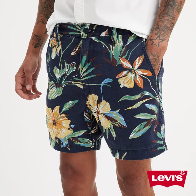 【LEVIS 官方旗艦】男款 夏日風格卡其休閒短褲 人氣新品 A4661-0031