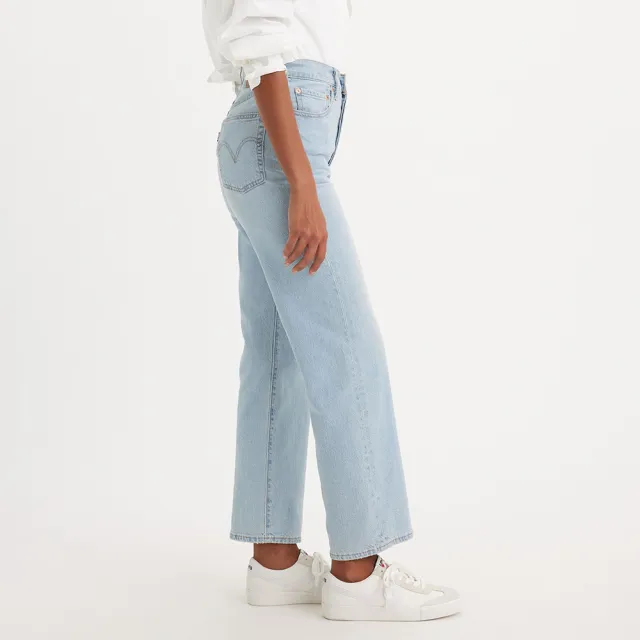 【LEVIS 官方旗艦】女 Ribcage高腰直筒及踝牛仔褲 Performance Cool 熱賣單品 72693-0202