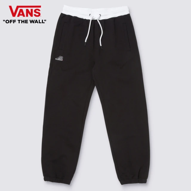 VANS 官方旗艦 RUN 男女款黑色運動長褲