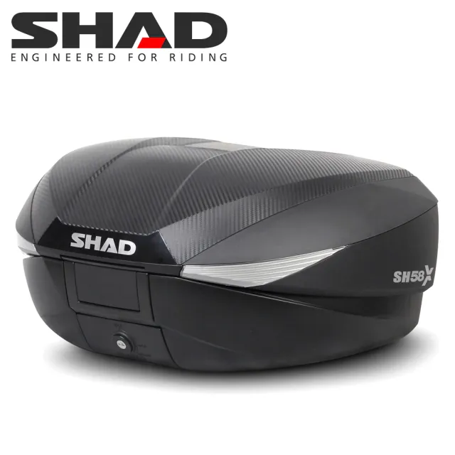 【SHAD】機車用 可攜式-快拆行旅箱(原廠公司貨 SH58X-碳纖維上蓋+三層擴展式27-29-31.5x48x61cm)