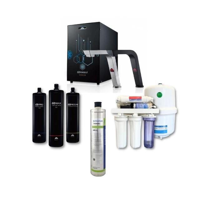 【GUNG DAI 宮黛】GD CROSS III新廚下三溫全智慧飲水機(搭配方案宮黛3道濾心/愛惠浦4HL/RO逆滲透純水機)