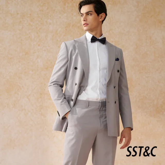 【SST&C 新品９折】米蘭系列 抗皺白色拼接禮服款標準版襯衫0312403001
