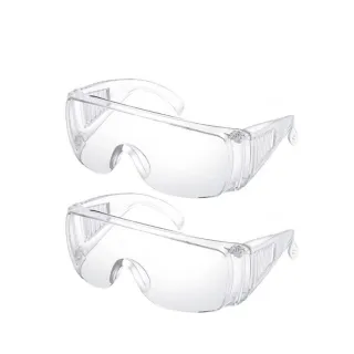 【克林CLEAN】全包式護目鏡 超值2入組(不起霧 防護眼鏡 防塵防風砂 抗UV400 保護眼睛 油漆 粉塵 飛濺水泥)