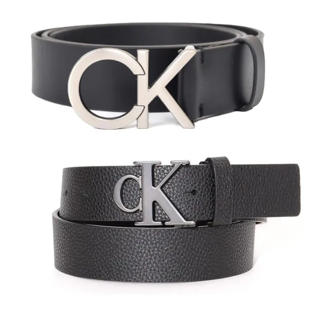 【Calvin Klein 凱文克萊】CK 經典LOGO 皮革 男生皮帶 男士腰帶(美國原廠正品)