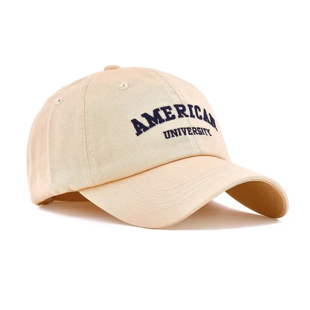 【SUNS】歐美風棒球帽 經典字母刺繡棒球帽 ins韓版遮陽帽 美式棒球帽(遮陽帽 顯瘦帽 頭圍可調節尺寸)