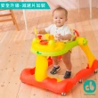 【Creative Baby 創寶貝】糖果版多功能音樂折疊式三合一學步車助步車組(靜音輪新升級、加裝減速片更安全)