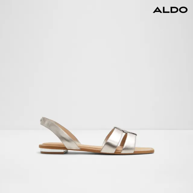 【ALDO】雙11★BALERA-簡約舒適一字帶平底涼鞋-女鞋(金色)