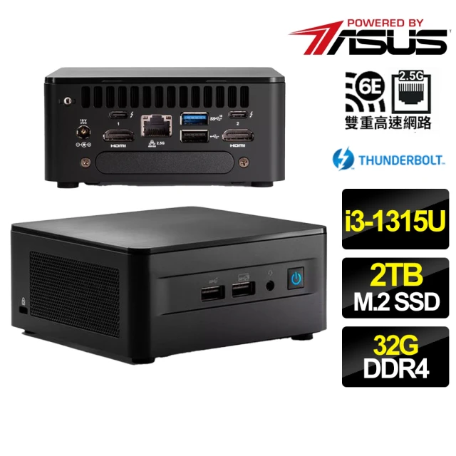 ASUS 華碩 NUC i3六核{急戰先鋒} 迷你電腦(i3