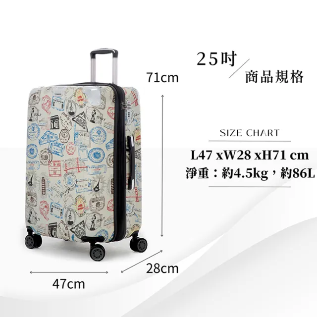 【COUGAR】25吋旅行箱 登機箱 防爆拉鏈  可擴充 TSA海關鎖行李箱(減震輪 耐摔大容量)