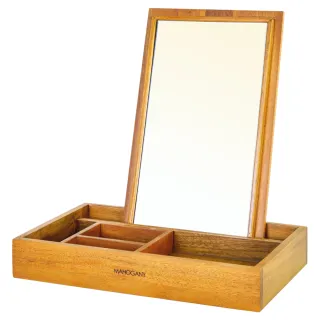 【Mahogany 瑪荷尼家具】全原木 桃花心木 盒鏡G2 加購價$1288(化妝鏡、飾品盒、置物盒)