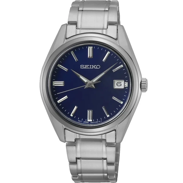 SEIKO 精工 CS 紳士時尚簡約腕錶-藍(SUR555P