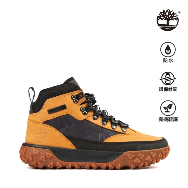 【Timberland】男款小麥色 Greenstride™ Motion 6 防水中筒健行鞋(A67JC231)