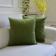 【HEAVEN 研紡枕所】大尺寸天鵝絨素面抱枕套/藍綠色系列－60x60cm(大尺寸抱枕套、靠墊套)