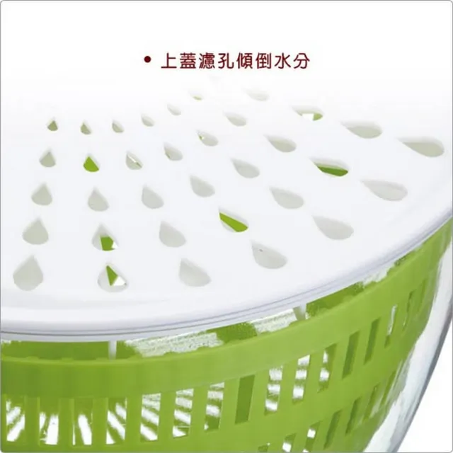 【KitchenCraft】英國 扣式蔬菜脫水器 25cm / 蔬菜香草脫水器 瀝水籃瀝水盆