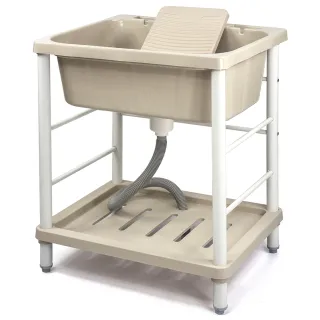 【Aaronation】新型大單槽塑鋼水槽 洗衣槽(GU-A1006)