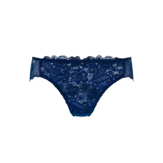 【Ladies 蕾黛絲】亞麻花御見花低腰內褲 M-EL(深邃藍)