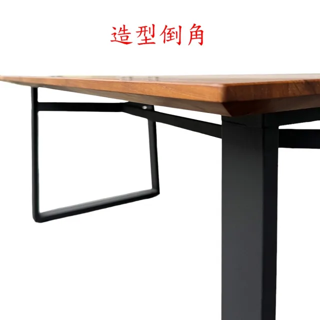 【固得家俬】台灣製造 工廠直營 180x90x75cm柚木拼板 實木 餐桌 會議桌 工作桌 電腦桌 辦公桌(訂製商品)