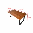 【固得家俬】180x90x75cm柚木拼板 實木 餐桌 會議桌 工作桌 電腦桌 辦公桌(訂製商品)