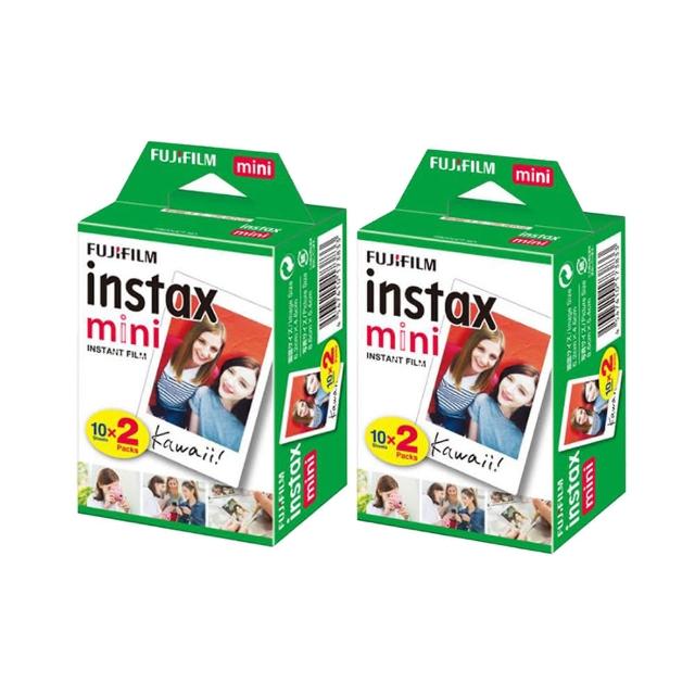 【FUJIFILM 富士】Instax mini 空白底片 一盒20張 X2盒(共40張)