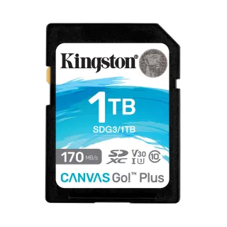 【Kingston 金士頓】1TB SDXC SD UHS-I U3 V30 記憶卡(SDG3/1TB 平輸)
