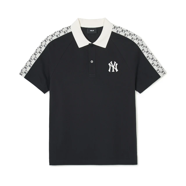 MLB 短袖Polo衫 MONOGRAM系列 紐約洋基隊(3APQM0343-50BKS)