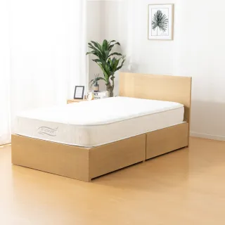 【NITORI 宜得利家居】◎單人床座 床架 NS-001 LBR 抽屜款(床座 床架 NS-001)