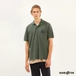 【Hang Ten】男裝-HGTN刺繡短袖POLO衫(橄欖綠)