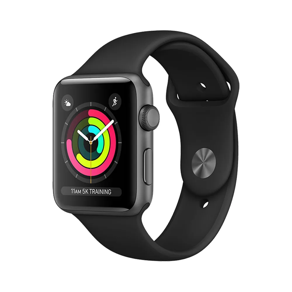 【Apple】A級福利品 Watch Series 3 LTE 42mm鋁金屬錶殼智慧手錶(A1891/原廠盒裝)