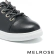 【MELROSE】美樂斯 清新日常英文字兩穿式QQ厚底休閒鞋(黑)