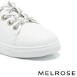 【MELROSE】美樂斯 清新日常英文字兩穿式QQ厚底休閒鞋(白)