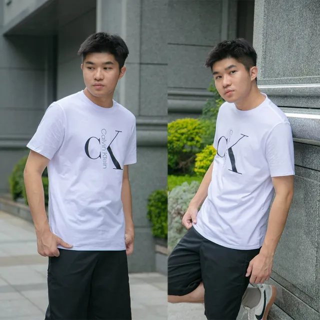 【Calvin Klein 凱文克萊】Calvin Klein 短T  T恤 短袖 大尺碼 純棉 素T CK 上衣(短袖)