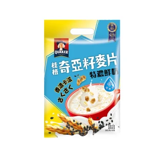 【QUAKER桂格】奇亞籽麥片-特濃鮮奶(28gx10包/袋)