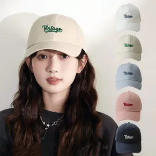 【midou】韓系時尚Vintage刺繡棒球帽(遮陽帽 情侶棒球帽 男棒球帽 運動棒球帽)
