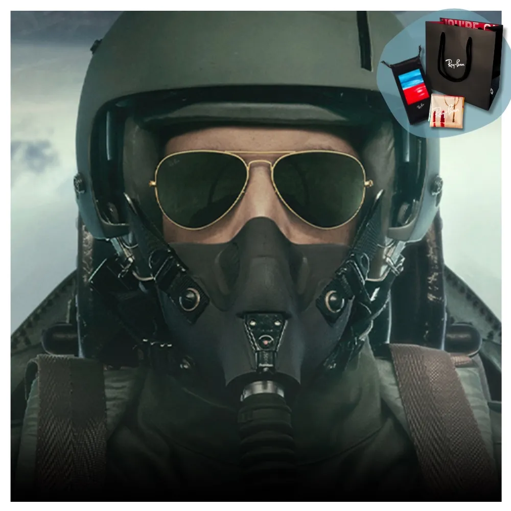 【RayBan 雷朋】捍衛戰士 湯姆克魯斯限定款 飛行員太陽眼鏡(RB3025-W3400 58mm)