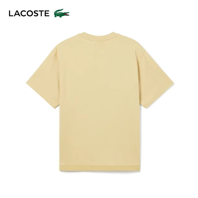 【LACOSTE】男裝-俏皮大口袋休閒短袖T恤(卡其色)