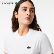 【LACOSTE】女裝-有機棉快乾素面短袖T恤(白色)
