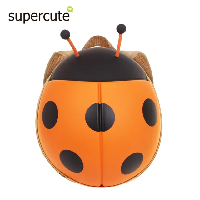 【小丁婦幼】supercute 瓢蟲造型後背包/兒童寶寶雙肩帶後背包(橘)