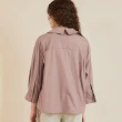 【OUWEY 歐薇】抽繩綁帶風衣襯衫外套(粉色；S-L；3241324001)