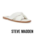 【STEVE MADDEN】ANDREYA 交叉扭結拖鞋(白色)