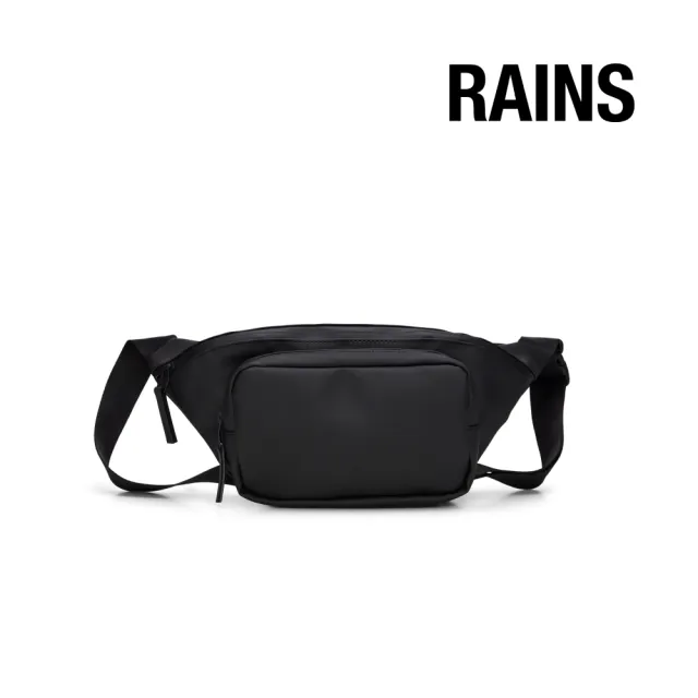 【RAINS官方直營】Bum Bag 防水時尚簡約腰包(Black 經典黑)