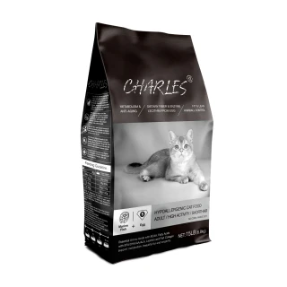 【CHARLES 查爾斯】低敏貓糧 2包超值組 6.8kg 送 1.5kg 活力成貓 體態貓(成貓 老貓 熟齡貓)