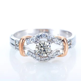 【DOLLY】0.30克拉 求婚戒18K金完美車工鑽石戒指(055)
