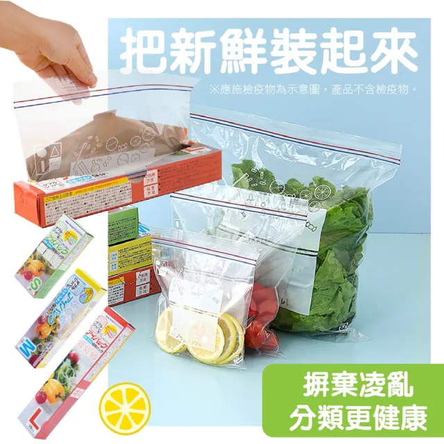 【樂晨居家】密封保鮮袋- 大 10入組(食物夾鏈袋、密封袋、冷凍保鮮袋)