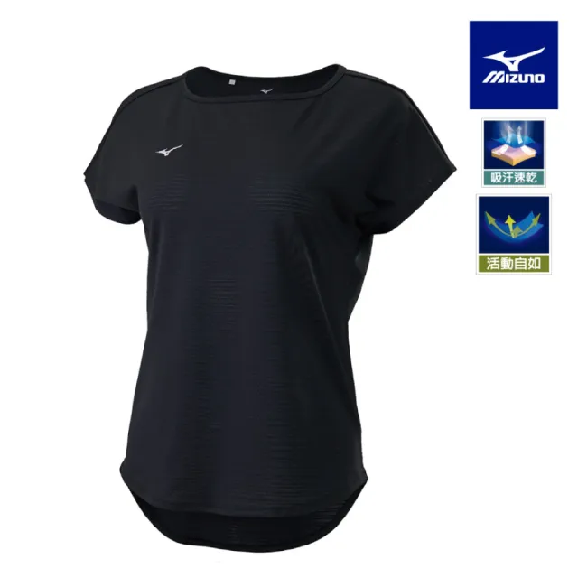 【MIZUNO 美津濃】女瑜珈短袖T恤 K2TAB201XX 任選一件(短袖T恤)