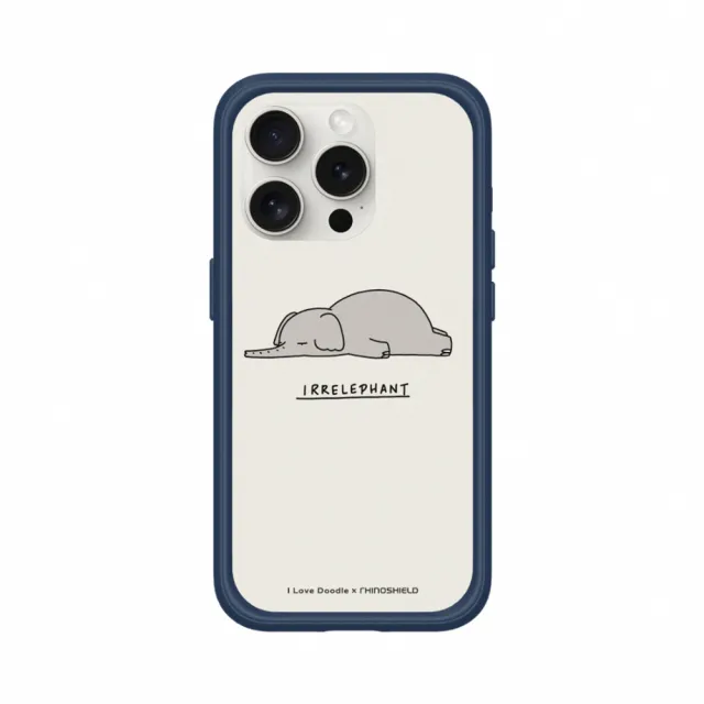 【RHINOSHIELD 犀牛盾】iPhone 13 mini/Pro/Max Mod NX MagSafe兼容 手機殼/大象(I Love Doodle)